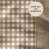 Yarn-Dyed Double Gauze VICHY Pebble / Off-White